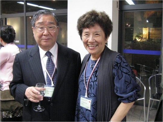 Dr.Higuchi與梁老師攝於京都—2009年，年輕的我們