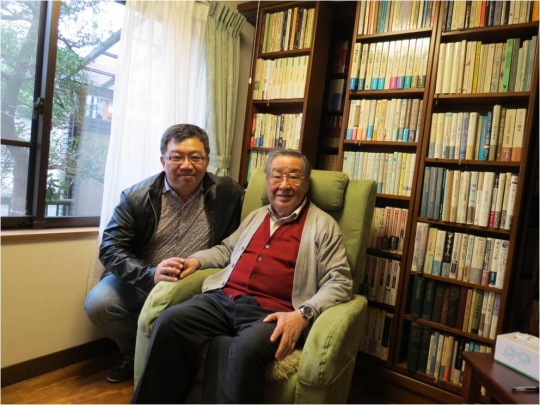 王浩威醫師於今年（2013）初去京都訪他，當時他已生病